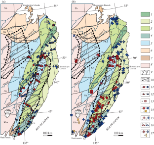 Zonation of Redox Conditions during Crystallization of Cretaceous–Paleogene Igneous Rocks of the Sikhote-Alin Orogenic Belt (Russian Far East)