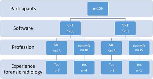 Realistic three-dimensional imaging of injuries in forensic medicine - Survey-based method comparison of CRT and VRT