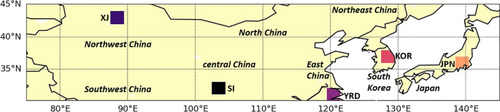 Multi-model ensemble of frost risks across East Asia (1850–2100)