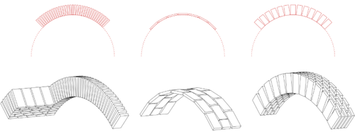 The Singular Brick Vault by Slices in Tower J17 from the Aurelian Walls in Rome