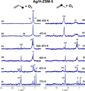 13C MAS NMR Mechanistic Study of Propene Transformation on Silver-Modified ZSM-5 Zeolite in the Presence of Molecular Oxygen