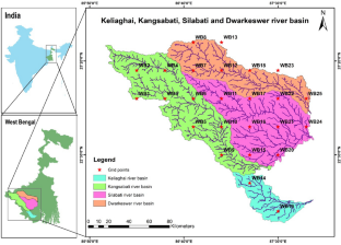 Determine the best method for analysing long-term (120 years) annual and seasonal rainfall trends in four east India river basins