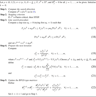 Global convergence of a BFGS-type algorithm for nonconvex multiobjective optimization problems