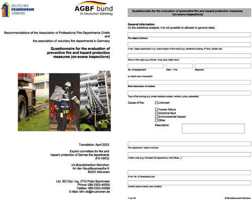 Evaluating 900 Potentially Harming Fires in Germany: Is the Prescriptive Building Code Effective? German Fire Departments Assessed Fire Safety Measures in Buildings Through On-Site Inspections