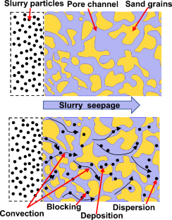 Multi-field numerical modeling of slurry infiltration in saturated soil