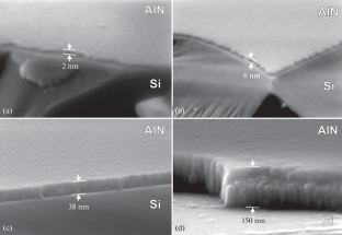 Structure and Electrical Conductivity of Thin AlN Films on Si