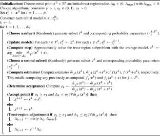 Stochastic average model methods