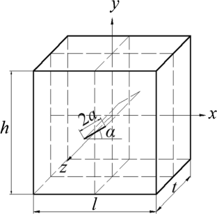 Prediction of initiation mechanism of three-dimensional penetrating single crack