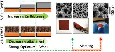 Manufacturing Free-Standing, Porous Metallic Layers with Dynamic Hydrogen Bubble Templating