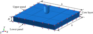 Failure Analysis of Thickness Gradient Negative Poisson’s Ratio Concave Honeycomb Sandwich Panels Under Local Impact