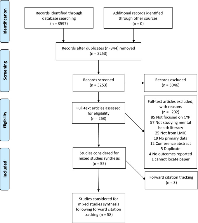 Mental health literacy in children and adolescents in low- and middle-income countries: a mixed studies systematic review and narrative synthesis.