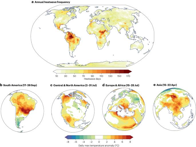 Extreme terrestrial heat in 2023