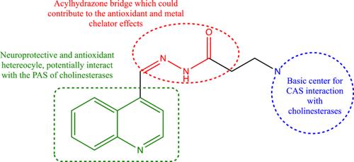 Synthesis and investigation of the cholinesterase inhibitory and antioxidant capacities of some novel N'-(quinolin-4-ylmethylene)propanehydrazides against Alzheimer's disease