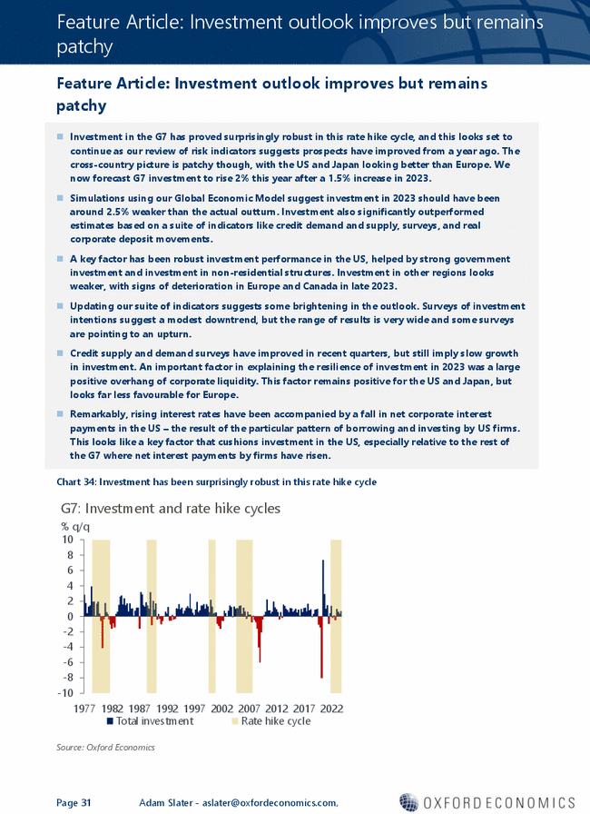 Feature Article: Investment outlook improves but remains patchy