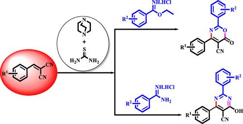Organic Base-Promoted C–N- and C–O-Coupled Domino Cyclization Strategy: Syntheses of Oxazine-6-ones and 4-Pyrimidinols
