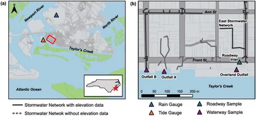 Fecal Bacteria Contamination of Floodwaters and a Coastal Waterway From Tidally-Driven Stormwater Network Inundation