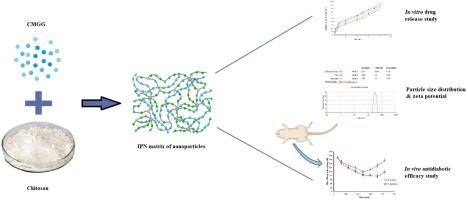 Fabrication and evaluation of carboxymethyl guar gum-chitosan interpenetrating polymer network (IPN) nanoparticles for controlled drug delivery