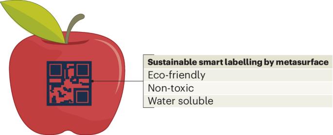 A sustainable metasurface for smart food labelling