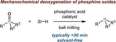 Mechanochemistry enabled highly efficient solvent-free deoxygenation of phosphine oxides in air†