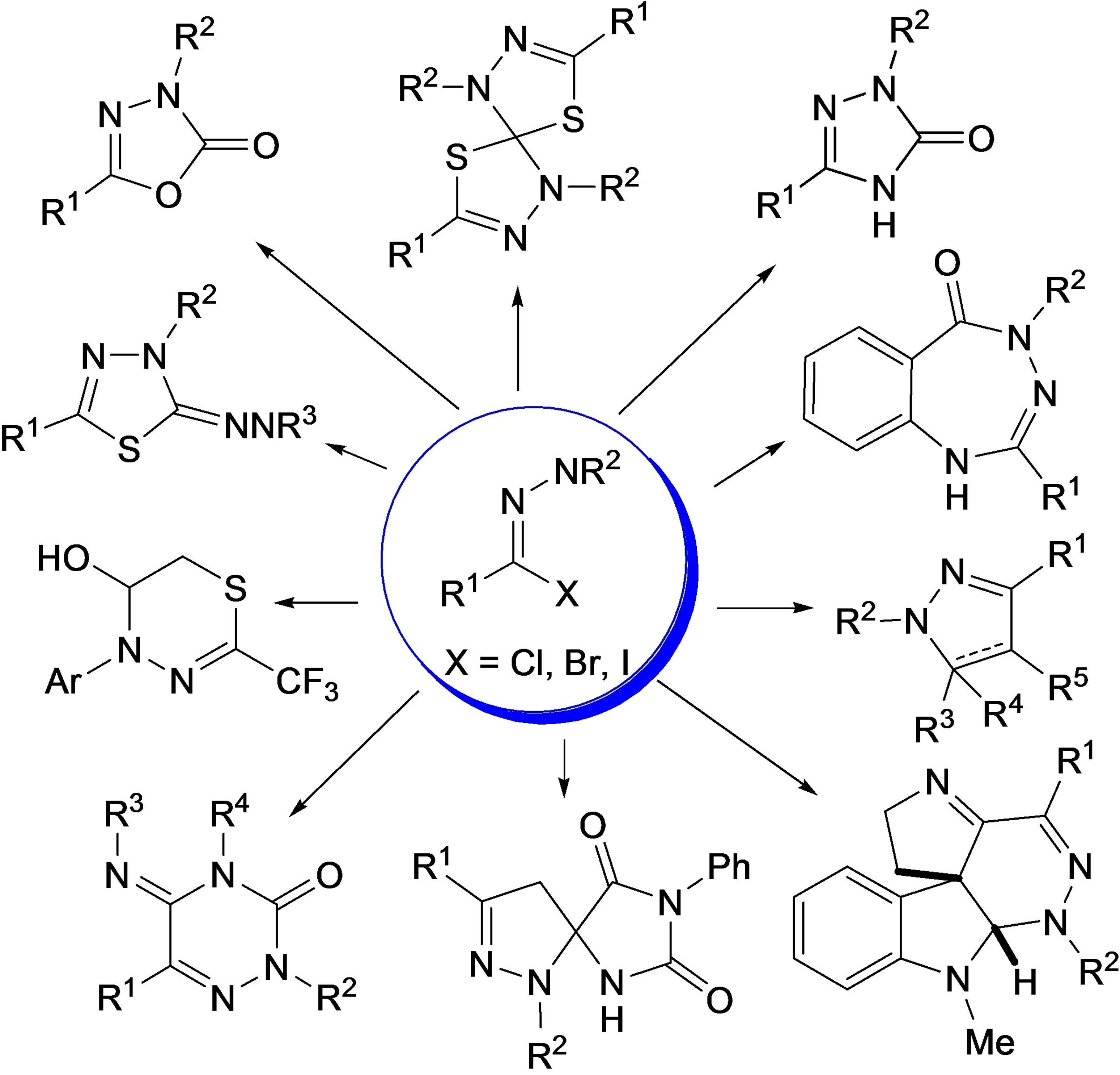 Advances in the Synthesis of Heterocycles with Two and Three Heteroatoms using Hydrazonoyl Halides