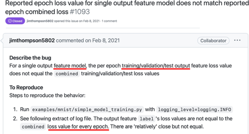 Comparative analysis of real issues in open-source machine learning projects