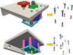 Embedded symmetric positive semi-definite machine-learned elements for reduced-order modeling in finite-element simulations with application to threaded fasteners