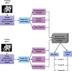 Design and performance analysis of decision tree learning model for classification of dry and cooked rice samples