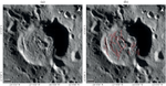 Analysis of Hydrogen Concentrations in a Tectonically Deformed Impact Crater in the Area of the South Pole of the Moon