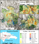 Cyclone–Fire Interactions Enhance Fire Extent and Severity in a Tropical Montane Pine Forest