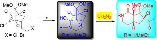 Synthesis of cyclopentane annulated δ-lactams via diazomethane-mediated CC bond cleavage of α-keto N,O-hemiaminals