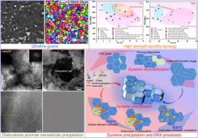 Achieving high strength-ductility synergy in TiBw/near α-Ti composites by ultrafine grains and nanosilicides via low-temperature severe plastic deformation