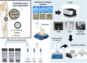 Modified release of D-glucose incorporated into laponite/ureasil–poly(ethylene oxide) hybrid nanocomposite