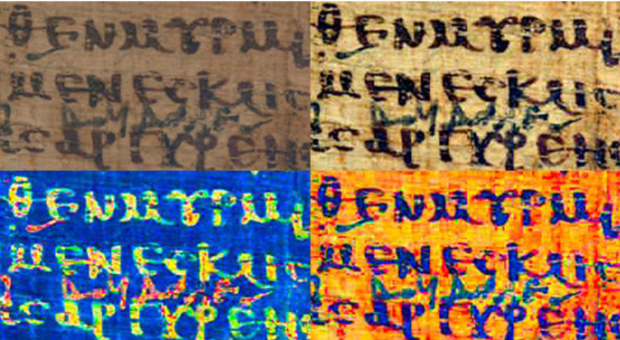 Personalizing image enhancement for critical visual tasks: improved legibility of papyri using color processing and visual illusions