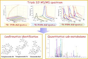 Triple three-dimensional MS/MS spectrum facilitates quantitative ginsenosides-targeted sub-metabolome characterization in notoginseng