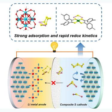 All-purpose redox-active metal-organic frameworks as both cathodic and anodic host materials for advanced lithium-sulfur batteries