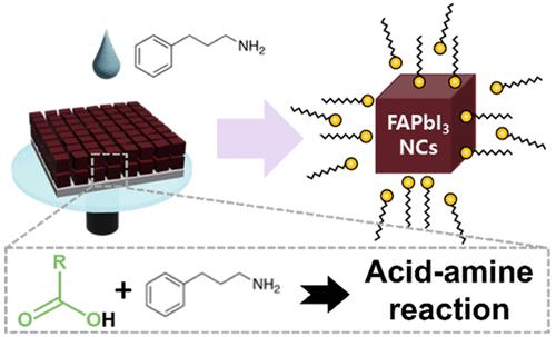 Amine-Assisted Ligand-Exchange Method to Enhance Photovoltaic Parameters in FAPbI3 Nanocrystal Solar Cells