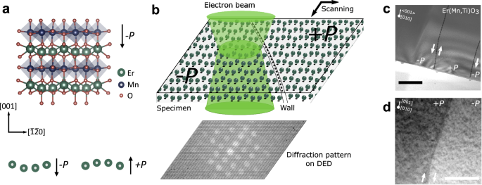 Imaging and structure analysis of ferroelectric domains, domain walls ...