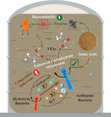 Tannic Acid Modulation of Substrate Utilization, Microbial Community, and Metabolic Traits in Sludge Anaerobic Fermentation for Volatile Fatty Acid Promotion