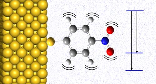Vibrational Energy Flow in Molecules Attached to Plasmonic Nanoparticles