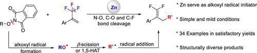 Zn-Mediated Fragmentation of N-Alkoxyphthalimides Enabling the Synthesis of gem-Difluoroalkenes