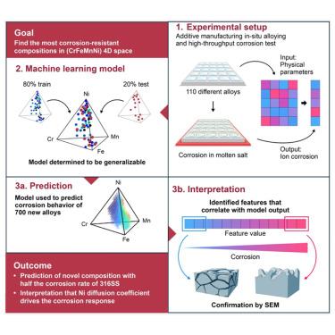 Nobility vs. mobility: Insights into molten salt corrosion mechanisms of high-entropy alloys via high-throughput experiments and machine learning