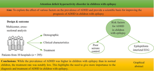 Attention deficit hyperactivity disorder in children with epilepsy: a multicenter cross-sectional analysis in China.