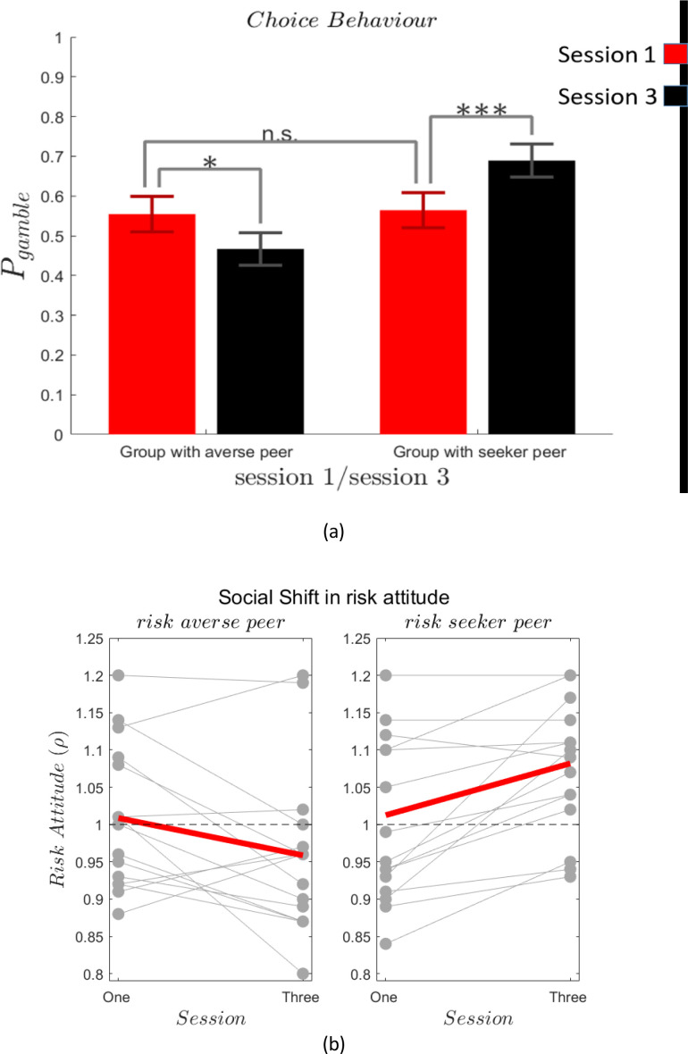 Peer-mediated Social Signals Alter Risk Tolerance in Teenage Boys Depending on their Peers.