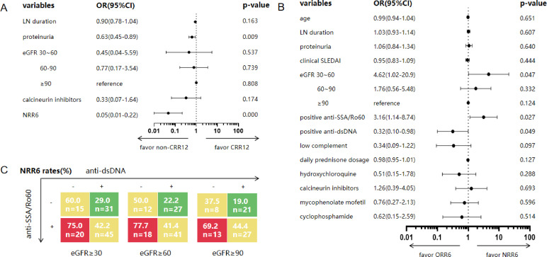 Combination of anti-SSA/Ro60 and anti-dsDNA serotype is predictive of belimumab renal response in patients with lupus nephritis.