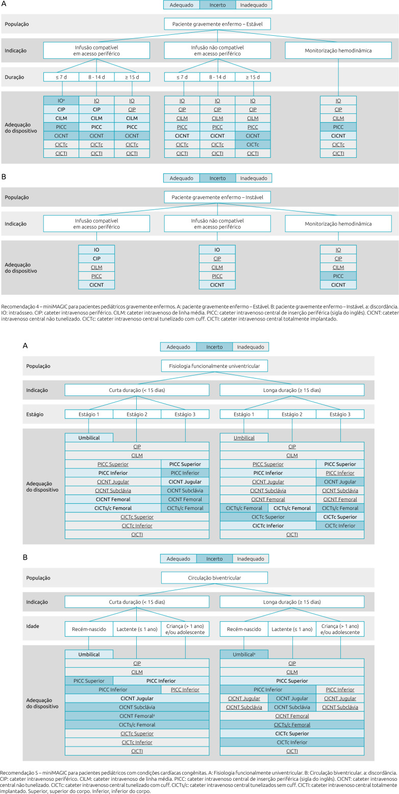 Michigan appropriateness guide for intravenous catheters in pediatrics - miniMAGIC-Brasil: translation into Brazilian portuguese.