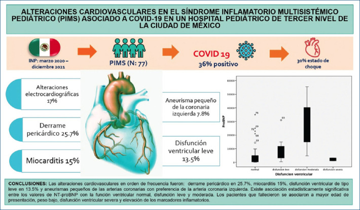 [Cardiovascular manifestations in pediatric multisystem inflammatory syndrome associated with COVID-19 in a tertiary care pediatric center in Mexico City].