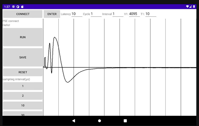 Wireless system for recording evoked potentials.