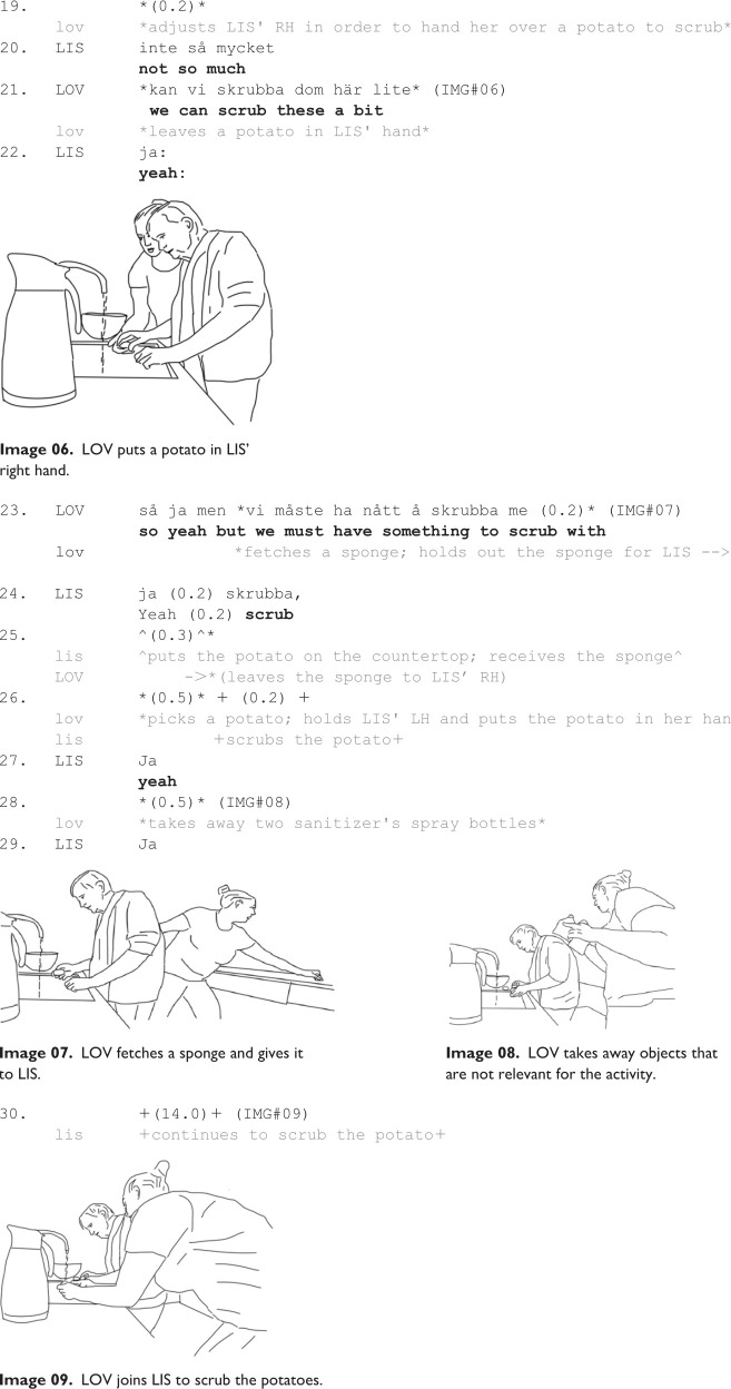 Intercorporeal collaboration: Staging, parsing, and embodied directives in dementia care.