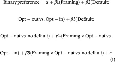 Framing the Default.