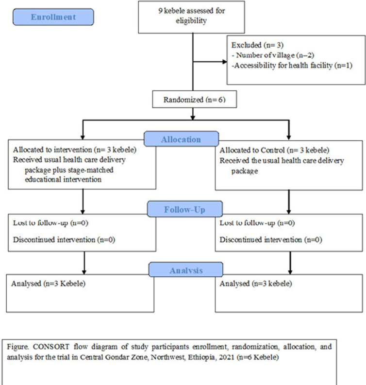 Effect of stage-matched educational intervention on use of institutional delivery in Northwest Ethiopia: using community readiness model.